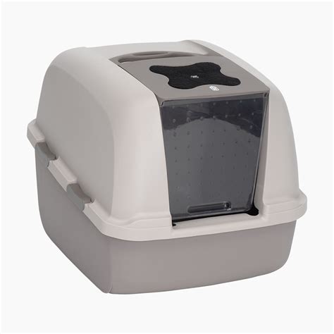 stainless steel litter box with hood|hooded cat litter box walmart.